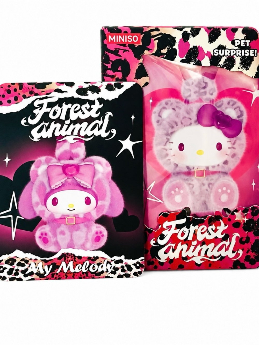 Miniso Sanrio Forest Animal My Melody Plush Keychain Blind Box